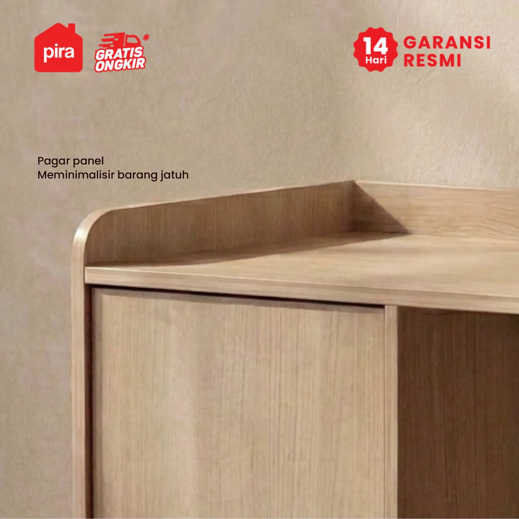 PIRA -  TANA RSG120 BUFET / KABINET / RAK SERBAGUNA / KABINET TV warna PRO OAK - PIRA METROPOLIS - foto 4