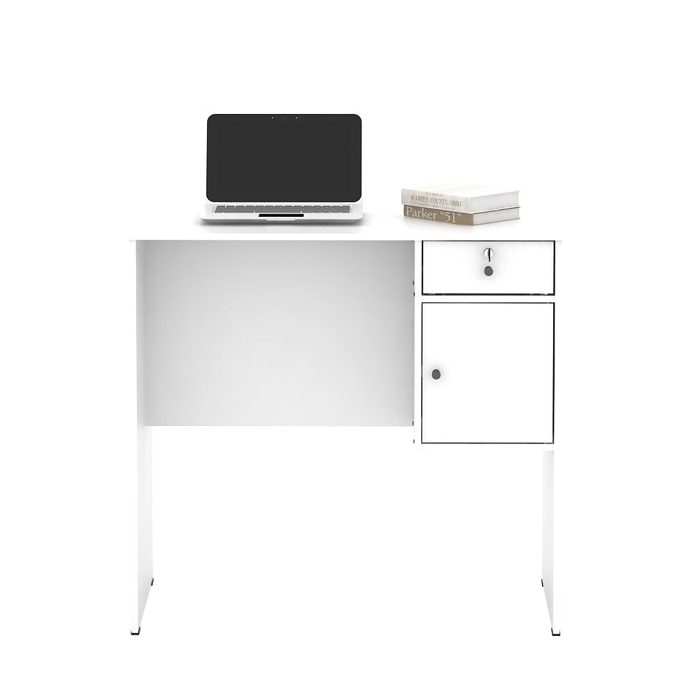 PIRA METROPOLIS -  FESA DESK MEJA BELAJAR / MEJA KERJA warna WHITE - METROPOLIS - foto 3