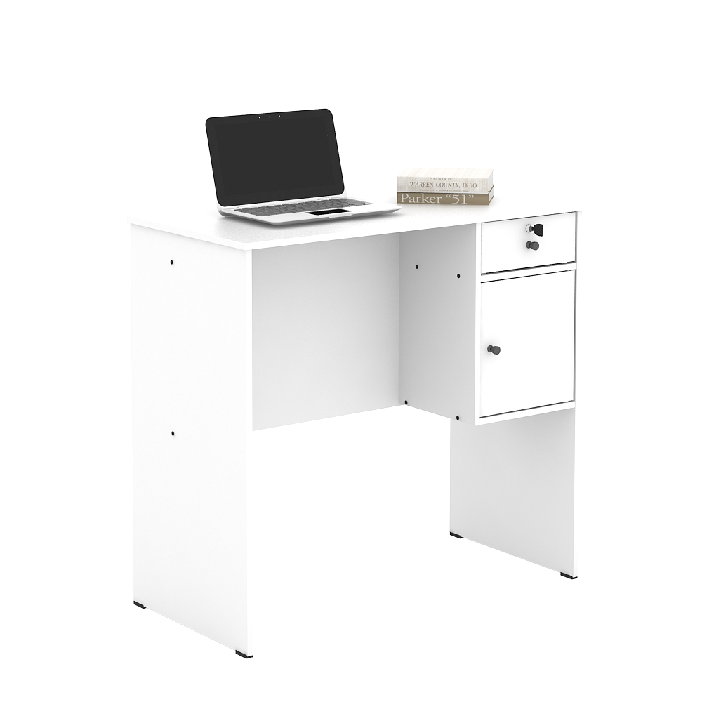 PIRA METROPOLIS -  FESA DESK MEJA BELAJAR / MEJA KERJA warna WHITE - METROPOLIS - foto 2