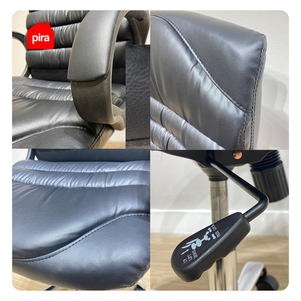 PIRA BAVARIAN - ATLANTA PC KURSI KERJA / KURSI KANTOR PRESIDENT CHAIR HITAM - BLACK warna BLACK - PIRA WORK - foto 4