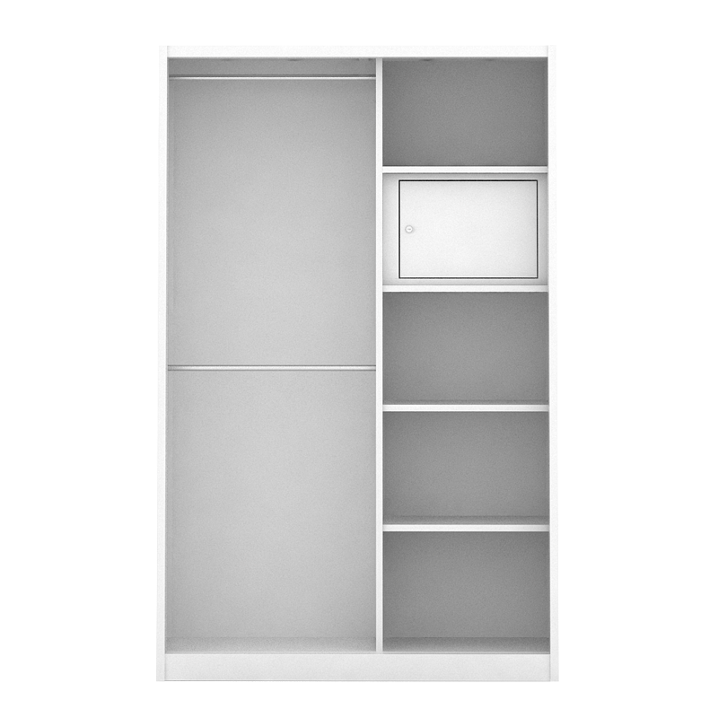 PIRA - DEXTER 120A MWDSL LEMARI PAKAIAN BESI SLIDING / PINTU GESER warna WHITE - PIRA - foto 9