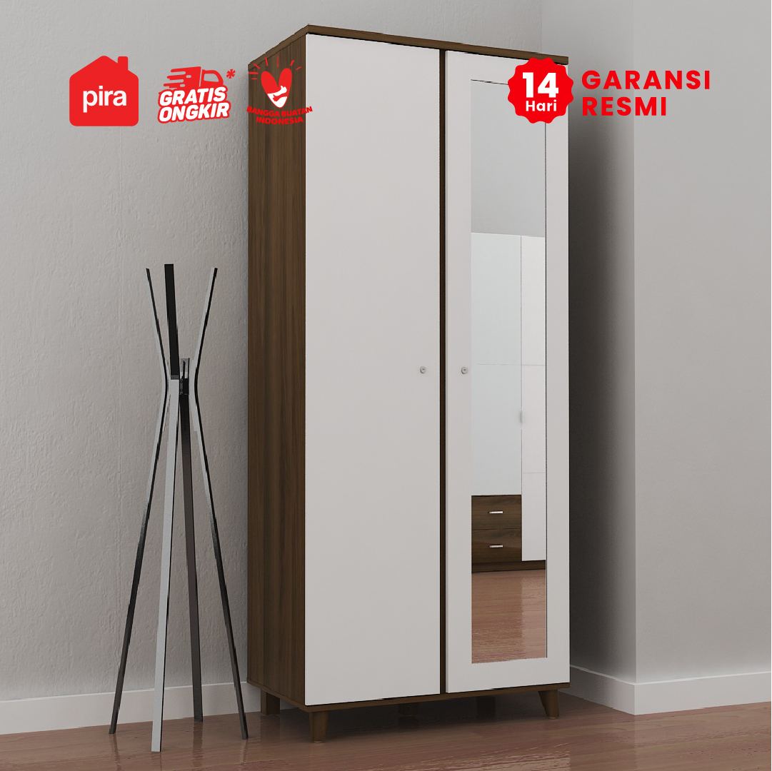 OSLO WD2 warna BROWN WALNUT - WHITE - PIRA - foto 1