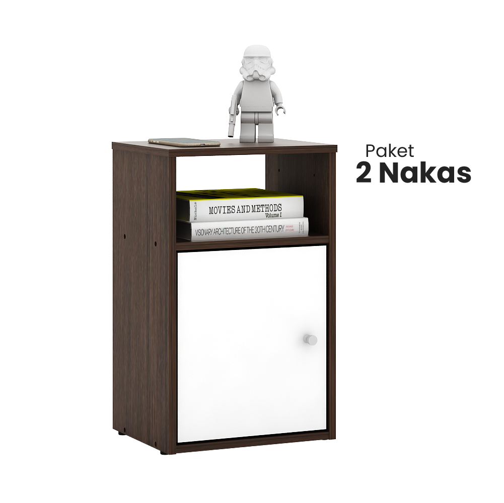CLARISA AMERICAN WALNUT - WHITE 2 PCS - foto 4