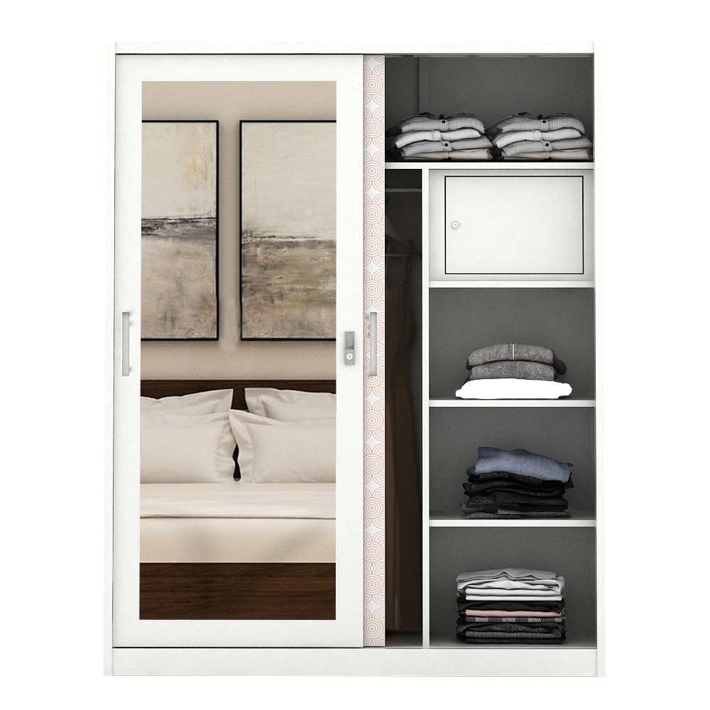 PIRA BAVARIAN - WURF 150 MWDSL LEMARI PAKAIAN BESI SLIDING / PINTU GESER warna WHITE - BAVARIAN - foto 8