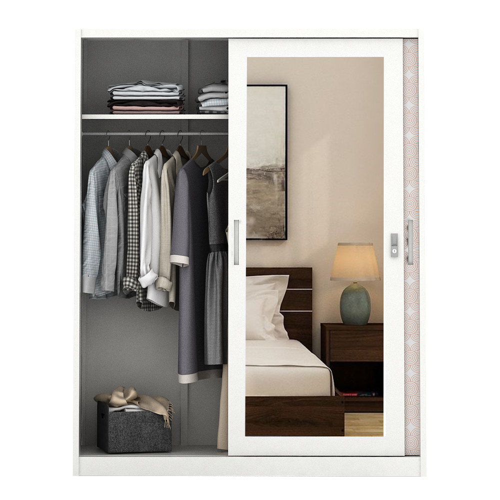 PIRA BAVARIAN - WURF 150 MWDSL LEMARI PAKAIAN BESI SLIDING / PINTU GESER warna WHITE - BAVARIAN - foto 9