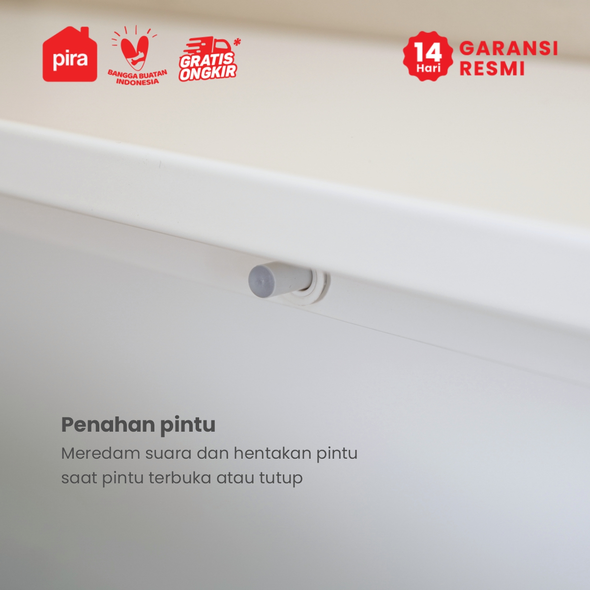 PIRA - GION AVA MSR 80T4 RAK SEPATU BESI / LEMARI SEPATU / RAK SEPATU SUSUN TERTUTUP warna WHITE - PIRA - foto 5