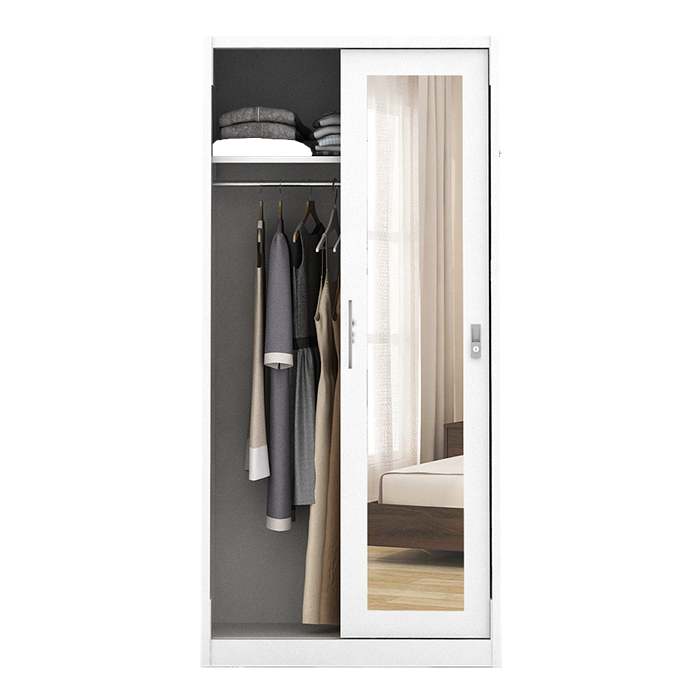 PIRA BAVARIAN - LAPPA 90 MWDSL LEMARI PAKAIAN BESI SLIDING / PINTU GESER warna DARK MARBLE - BAVARIAN - foto 4