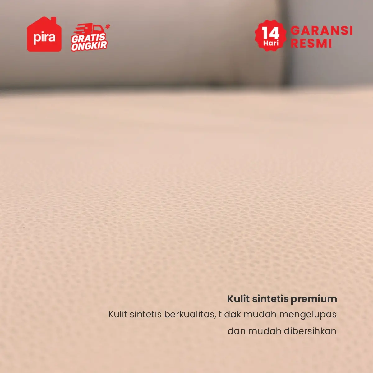 PIRA - DERBY 1 RS L SOFA / SOFA RECLINER / PUSH BACK RECLINER SOFA 1 SEATER warna BEIGE - PIRA - foto 6