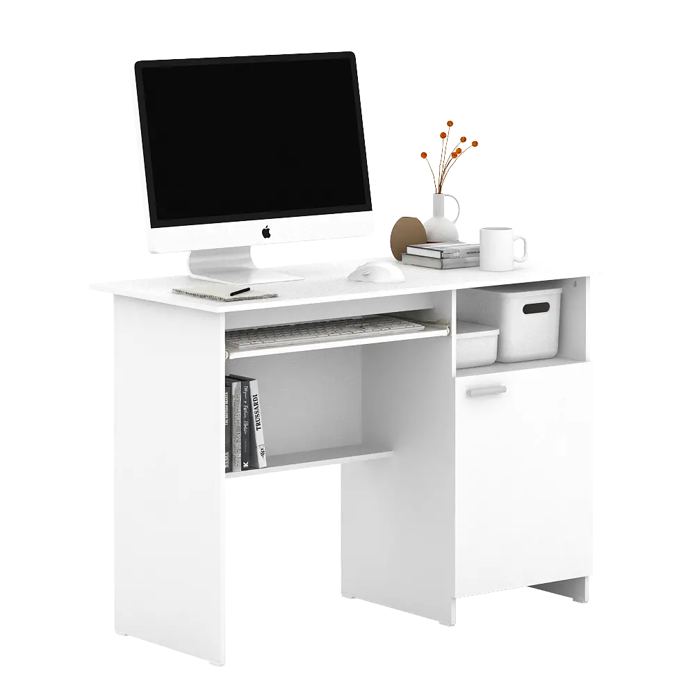 PIRA METROPOLIS - NATHAN DK100 MEJA BELAJAR / MEJA KERJA / MEJA KANTOR warna WHITE - PIRA METROPOLIS - foto 6