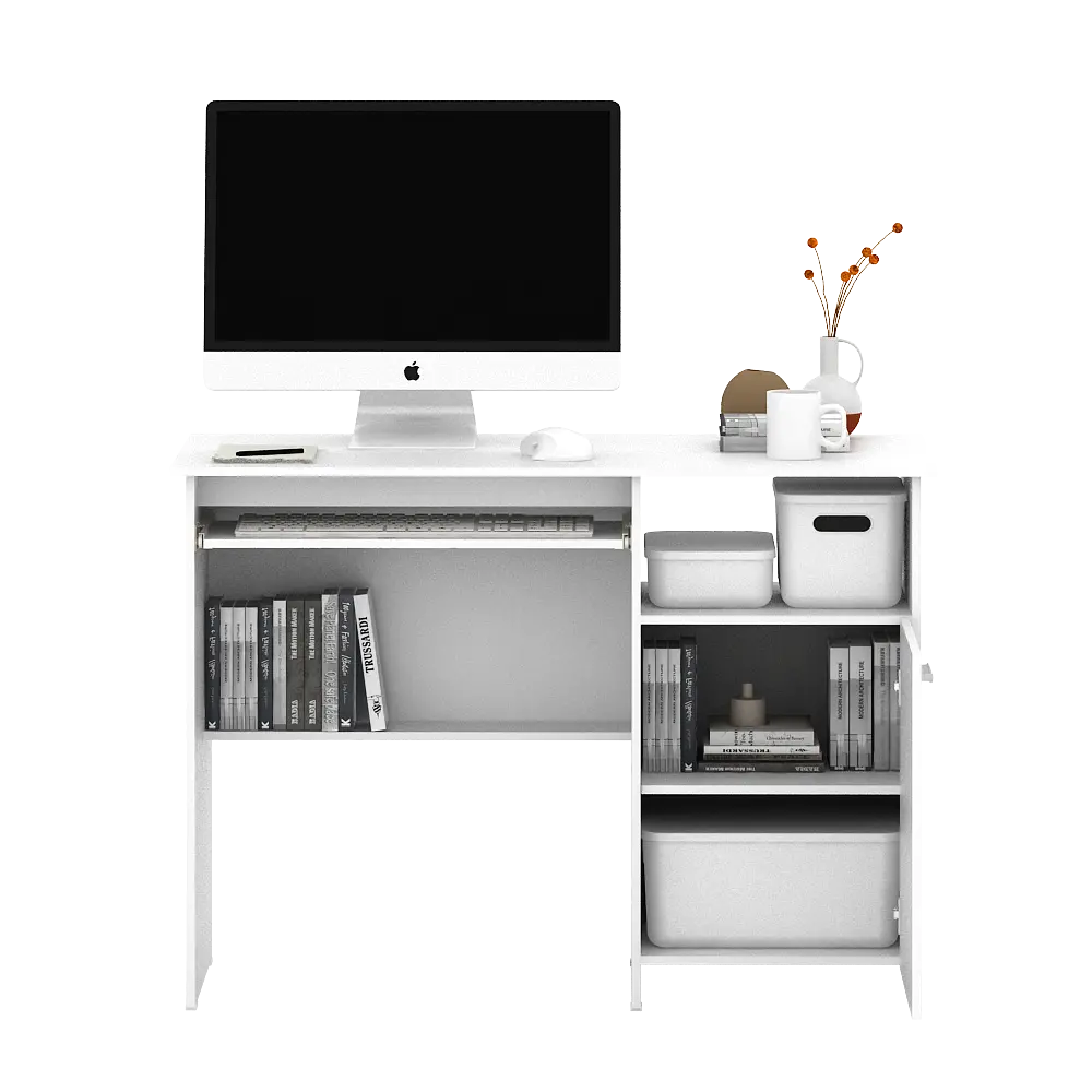 PIRA METROPOLIS - NATHAN DK100 MEJA BELAJAR / MEJA KERJA / MEJA KANTOR warna WHITE - PIRA METROPOLIS - foto 8