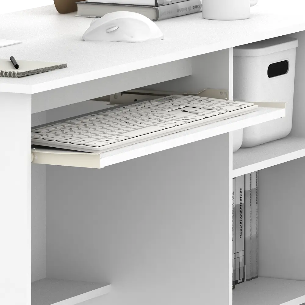 PIRA METROPOLIS - NATHAN DK100 MEJA BELAJAR / MEJA KERJA / MEJA KANTOR warna WHITE - PIRA METROPOLIS - foto 10