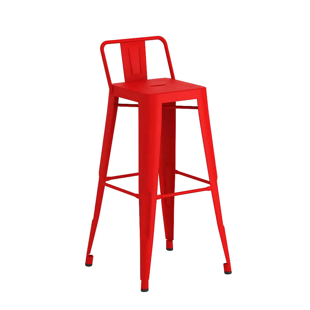 PIRA - KORG HC KURSI BAR / KURSI CAFE / KURSI BESI warna RED - PIRA - foto 6