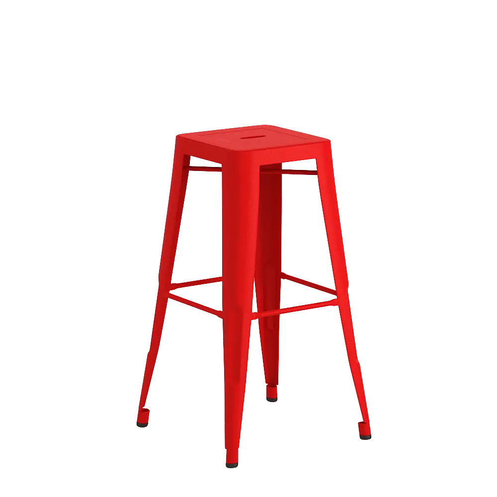 PIRA - KORG HC KURSI BAR / KURSI CAFE / KURSI BESI warna RED - PIRA - foto 7