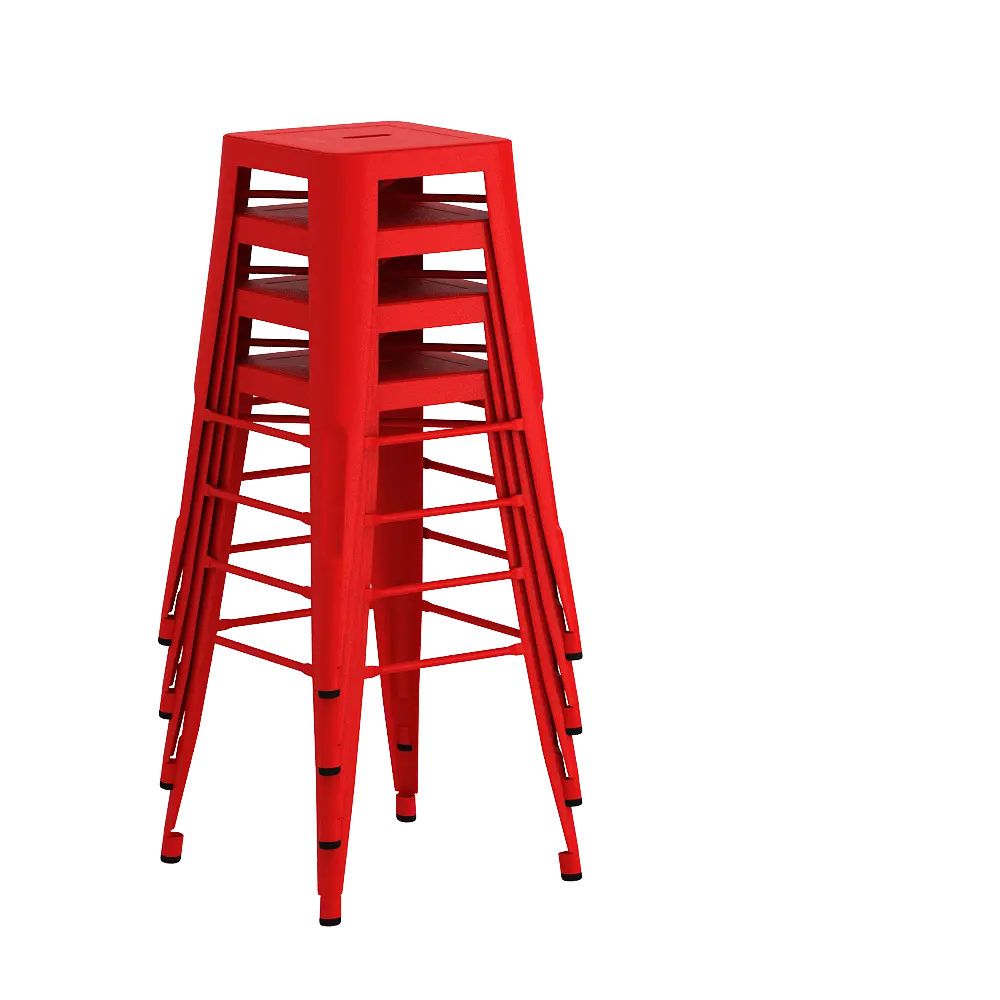 PIRA - KORG HC KURSI BAR / KURSI CAFE / KURSI BESI warna RED - PIRA - foto 8