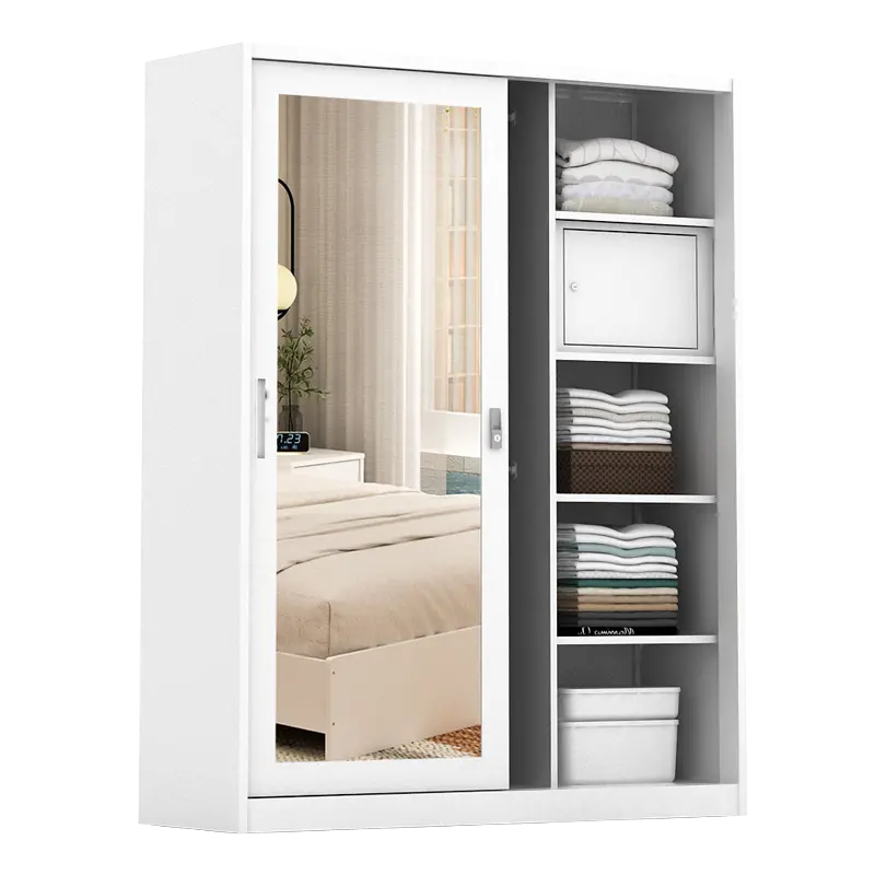 PIRA - KELSEY 150A MWDSL LEMARI PAKAIAN BESI SLIDING / PINTU GESER warna WHITE - PIRA - foto 4