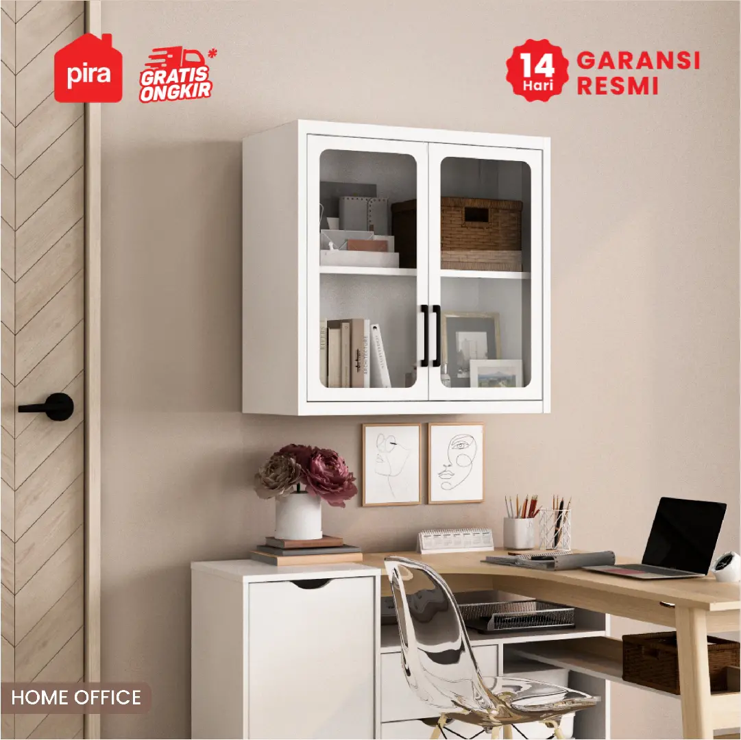 PIRA - VOSH 80 MKCWU KITCHEN SET / RAK DAPUR BESI / LEMARI DAPUR BESI / RAK DAPUR warna WHITE - PIRA - foto 4