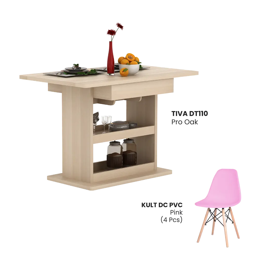 TIVA DT110 PRO OAK + BJORN DC PINK 4 PCS - foto 2