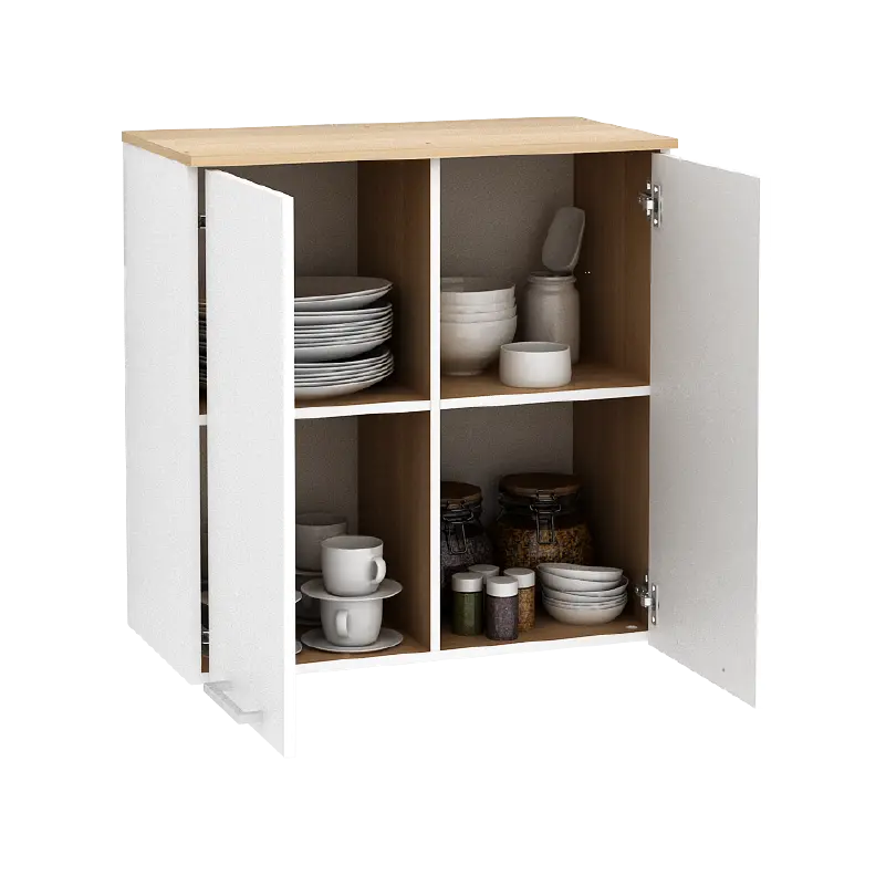 PIRA METROPOLIS OX -  HANA KC WU60 RAK DAPUR / RAK GANTUNG DAPUR / KITCHEN SET ATAS 2 PINTU warna WHITE - PRO OAK - PIRA METROPOLIS - foto 7