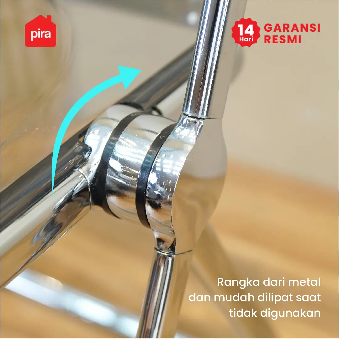 PIRA - LARS FC 45 KURSI LIPAT TRANSPARAN / KURSI TERAS / KURSI PLASTIK warna GREY - PIRA - foto 6