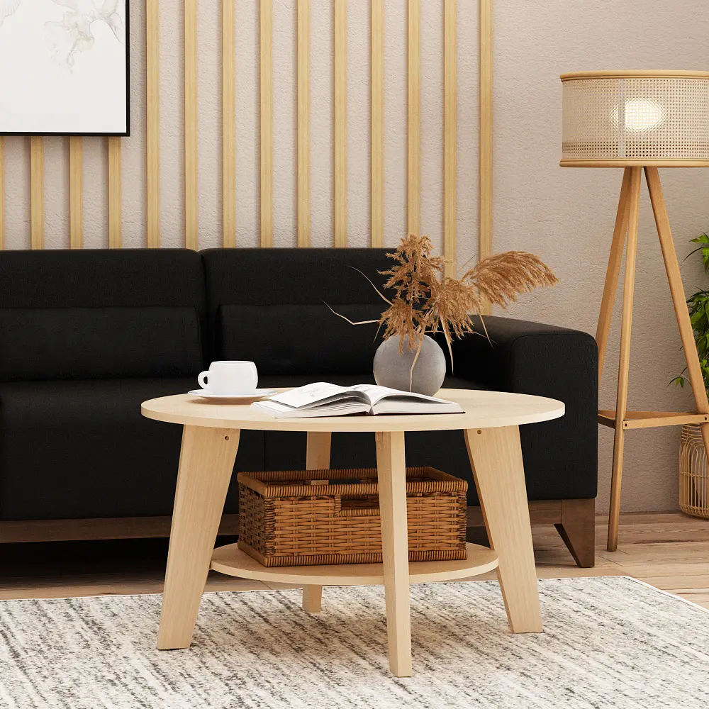 PIRA - OLSEN CT MEJA TAMU KAYU TERANG warna PRO OAK - PIRA - foto 4