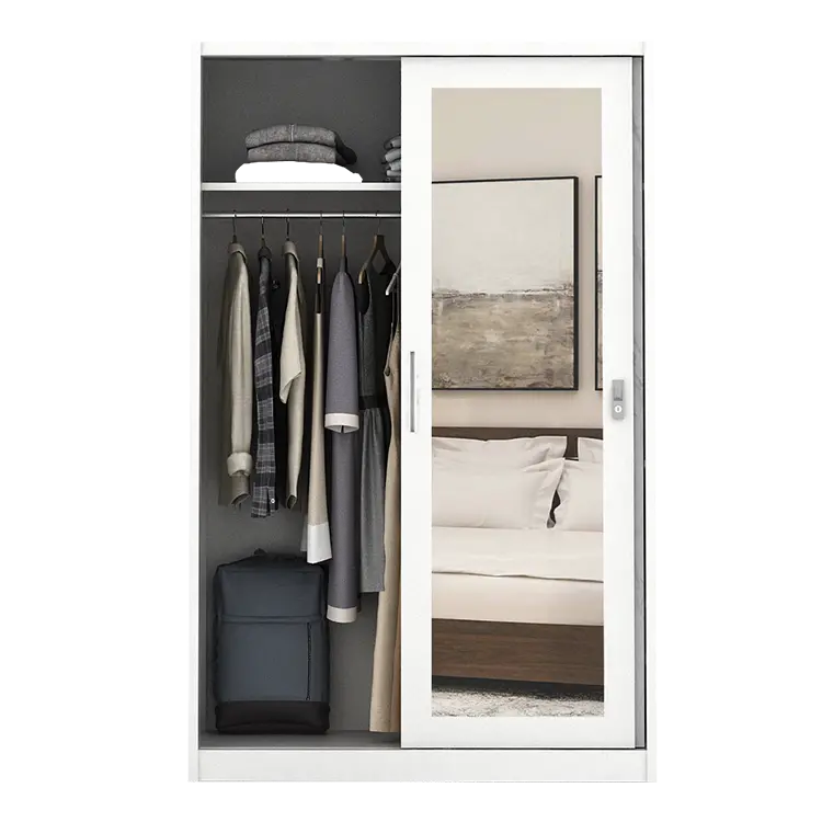 PIRA - CATTA 120 MWDSL LEMARI PAKAIAN BESI SLIDING / PINTU GESER warna LIGHT MARBLE - PIRA - foto 5