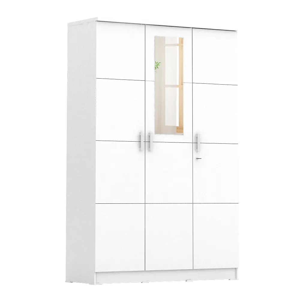 PIRA METROPOLIS -  ALBA BAZ 3P LEMARI PAKAIAN 3 PINTU warna WHITE - METROPOLIS - foto 3