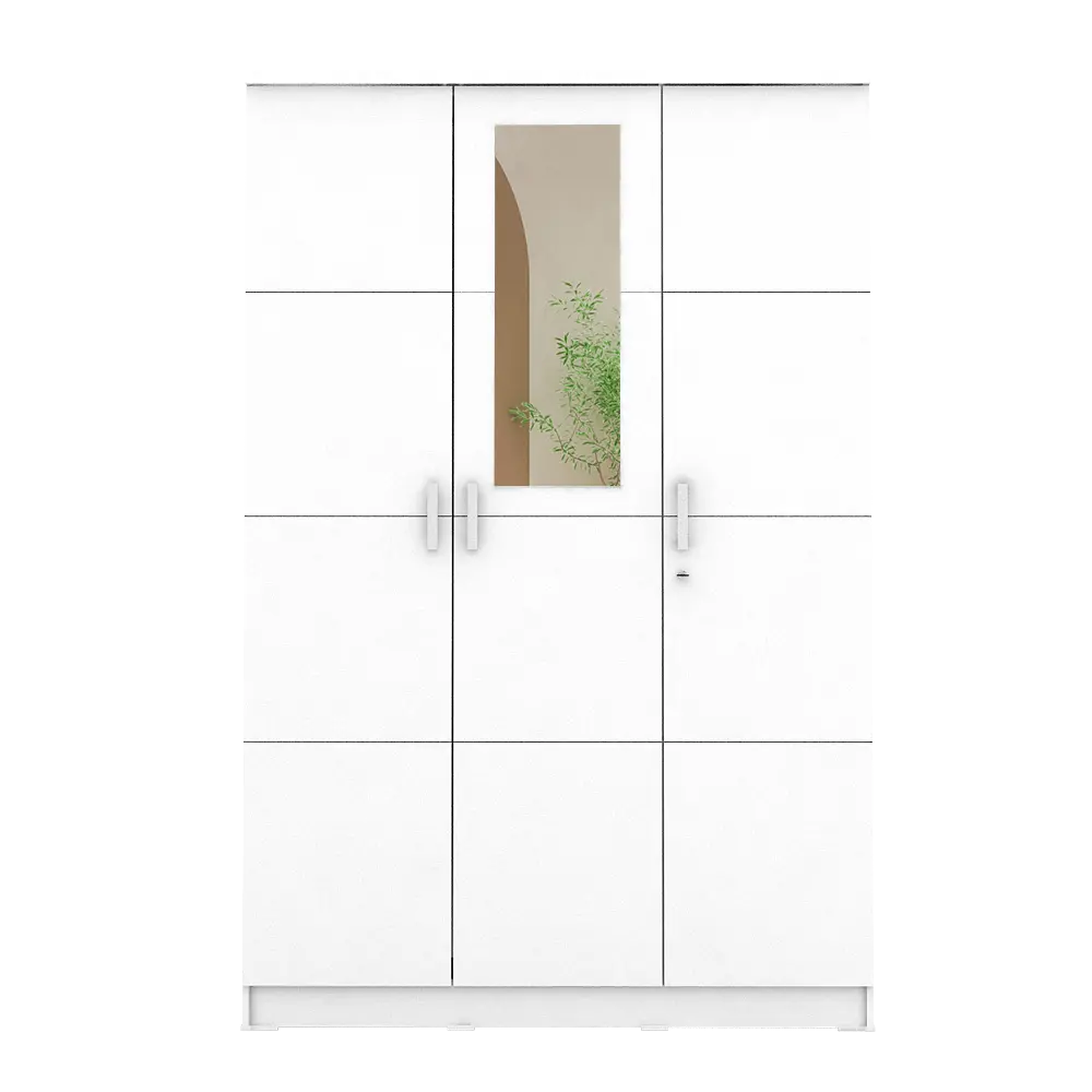 PIRA METROPOLIS -  ALBA BAZ 3P LEMARI PAKAIAN 3 PINTU warna WHITE - METROPOLIS - foto 4
