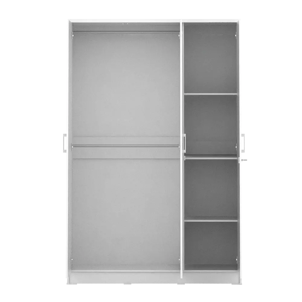 PIRA METROPOLIS -  ALBA BAZ 3P LEMARI PAKAIAN 3 PINTU warna WHITE - METROPOLIS - foto 6