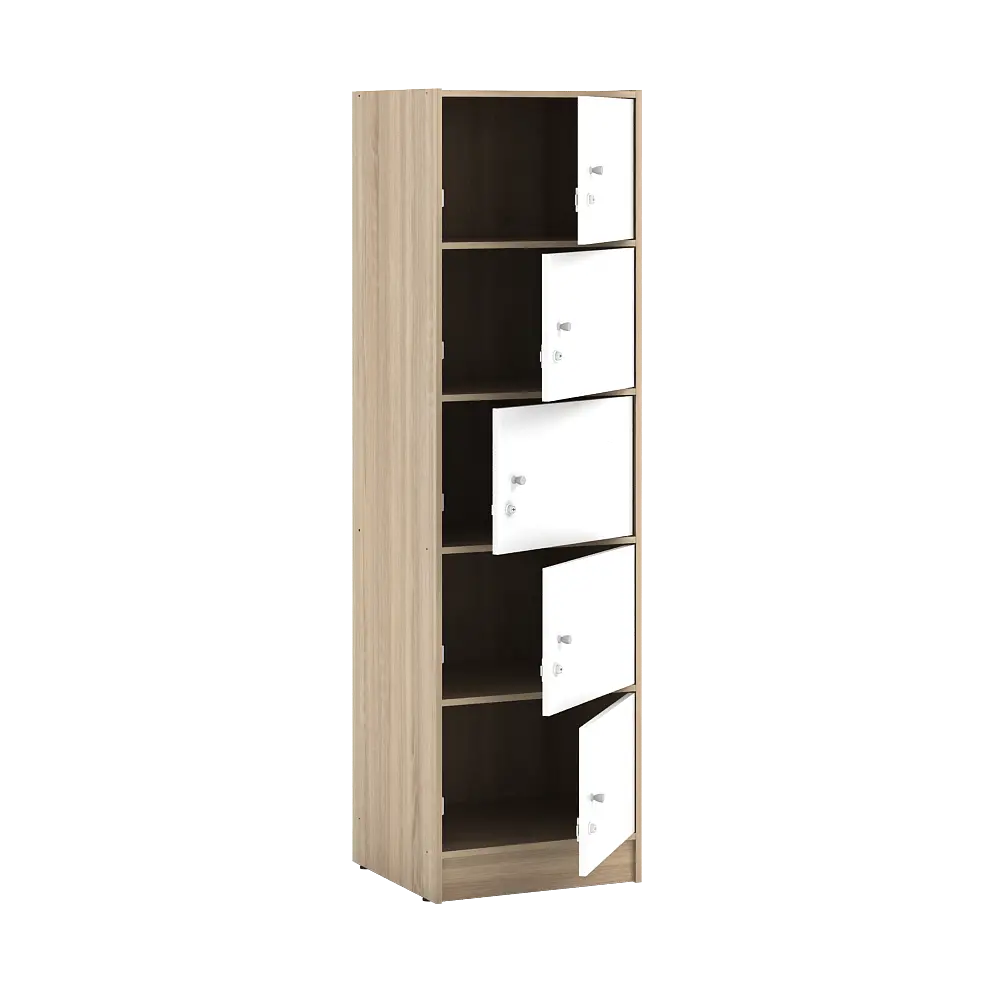 PIRA METROPOLIS - ALBA RSG 5 TS RAK SERBAGUNA / LEMARI SUSUN warna SONOMA OAK - WHITE - METROPOLIS - foto 4