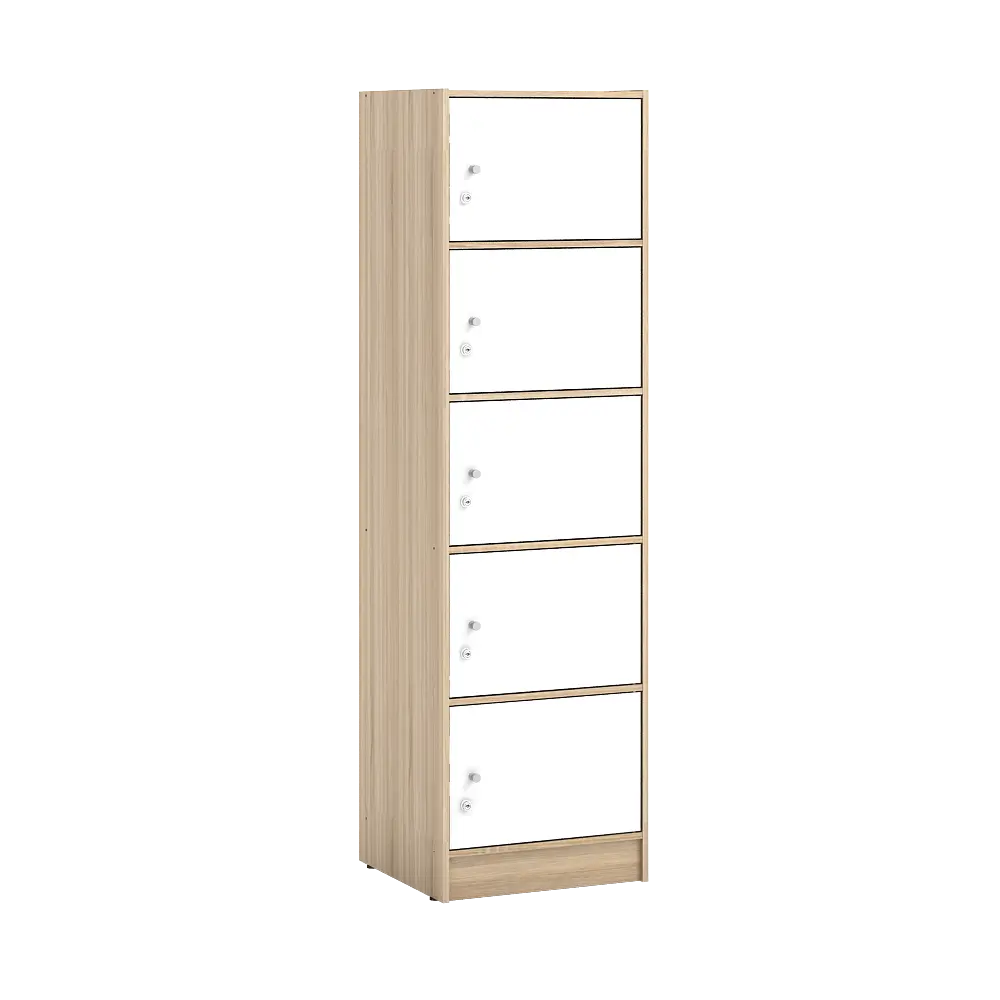 PIRA METROPOLIS - ALBA RSG 5 TS RAK SERBAGUNA / LEMARI SUSUN warna SONOMA OAK - WHITE - METROPOLIS - foto 6