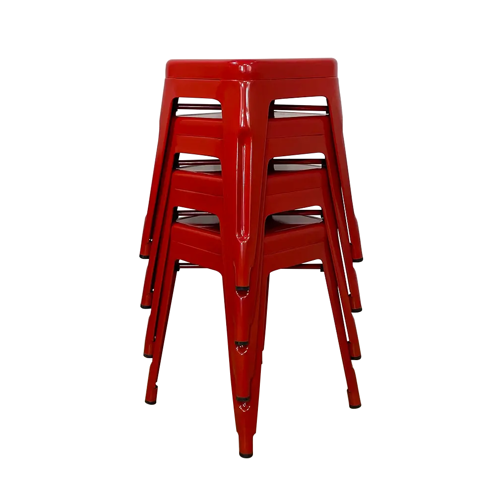 PIRA - KORG LC KURSI CAFE / KURSI BESI / KURSI MAKAN / KURSI OUTDOOR / BANGKU BESI warna RED - PIRA - foto 8