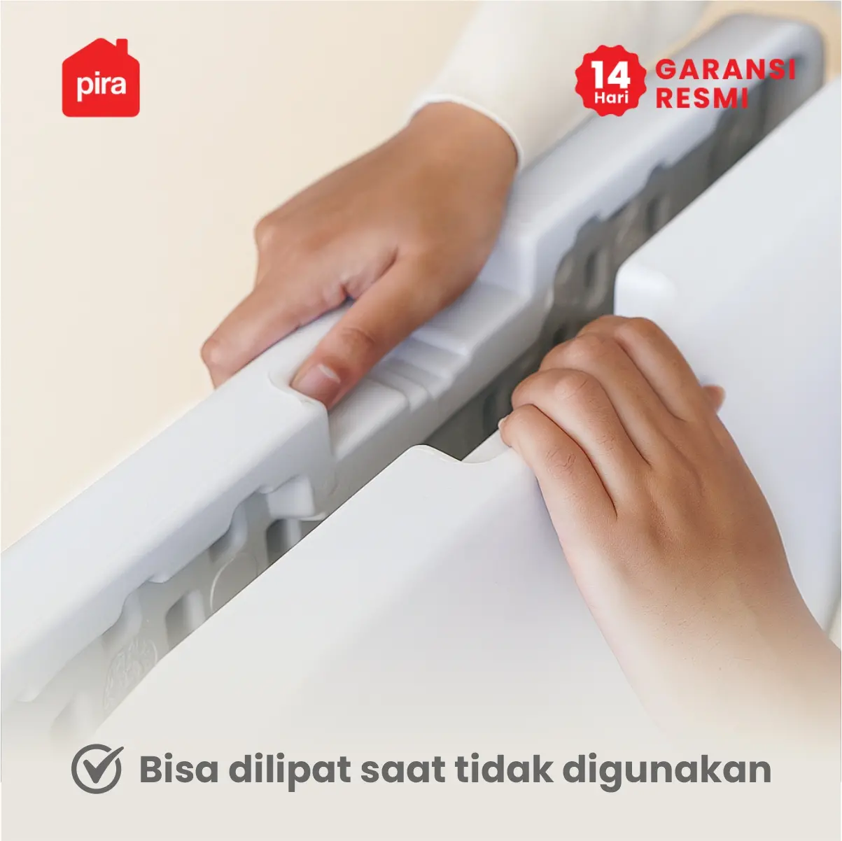 PIRA - FOLDA FT122 H MEJA SERBAGUNA / MEJA LIPAT OUTDOOR / MEJA TAMAN / MEJA MAKAN warna WHITE - PIRA - foto 5