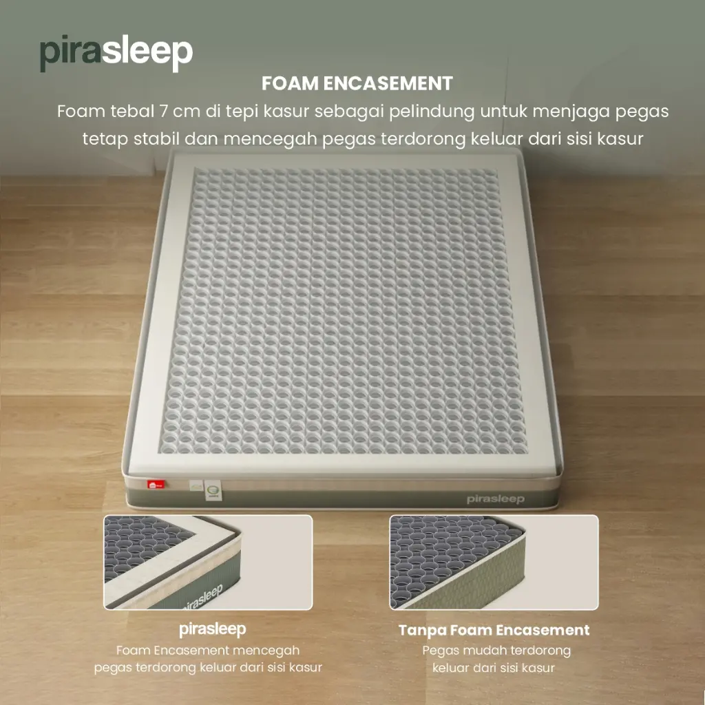 PIRA SLEEP 1 FEPS MF120 WHITE - CREAM + ARUNA NS35 WHITE - PRO OAK + ATLA CR 120 WHITE - foto 12