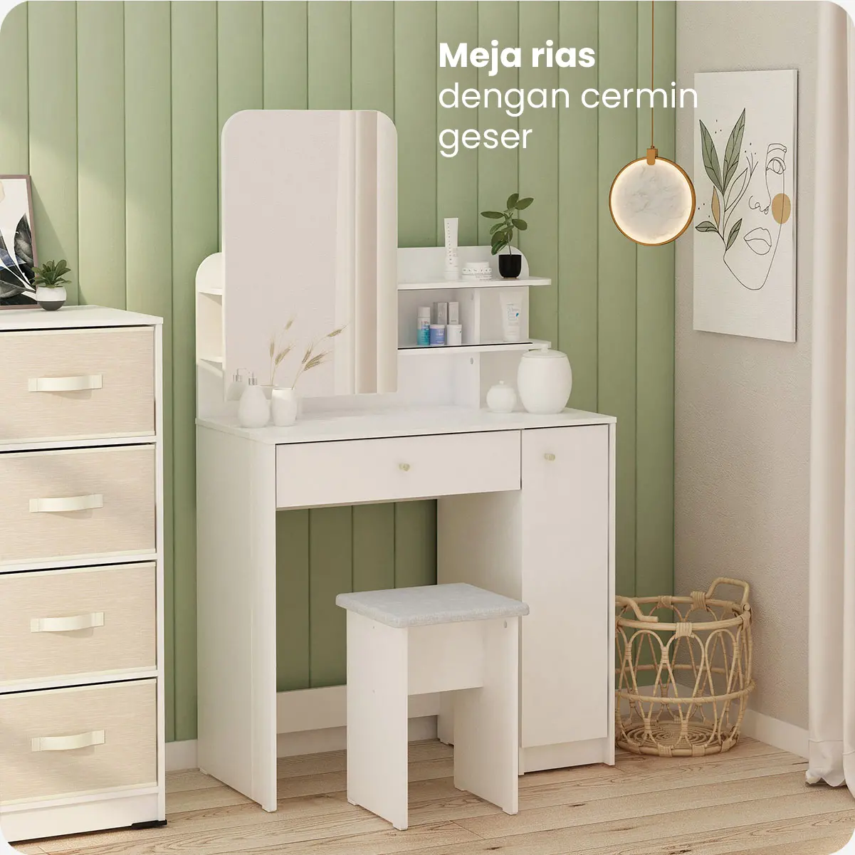 PIRA METROPOLIS - SECHA DS80 MEJA RIAS warna WHITE - METROPOLIS - foto 2