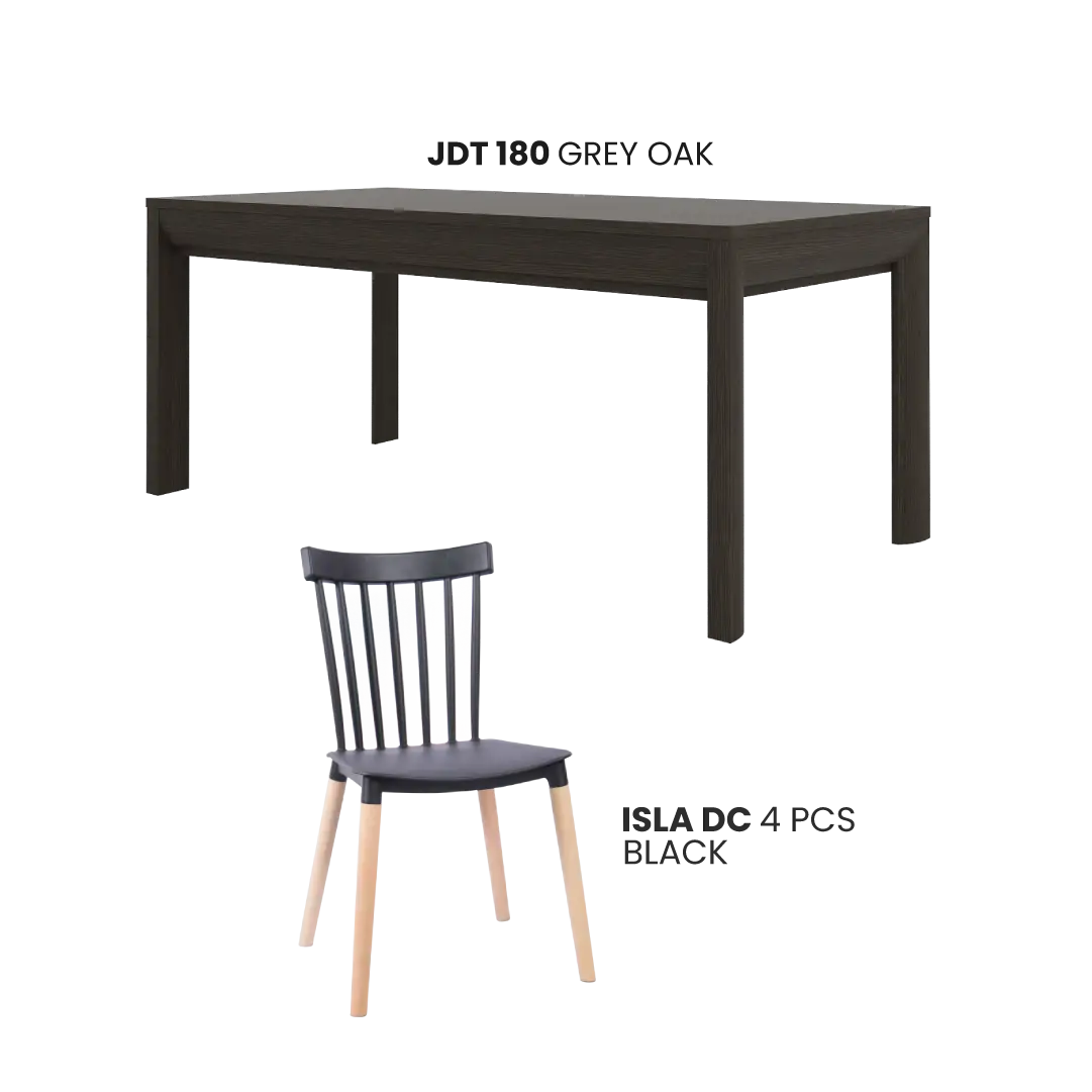 JDT 180 GREY OAK + ISLA DC BLACK 4 PCS - foto 3