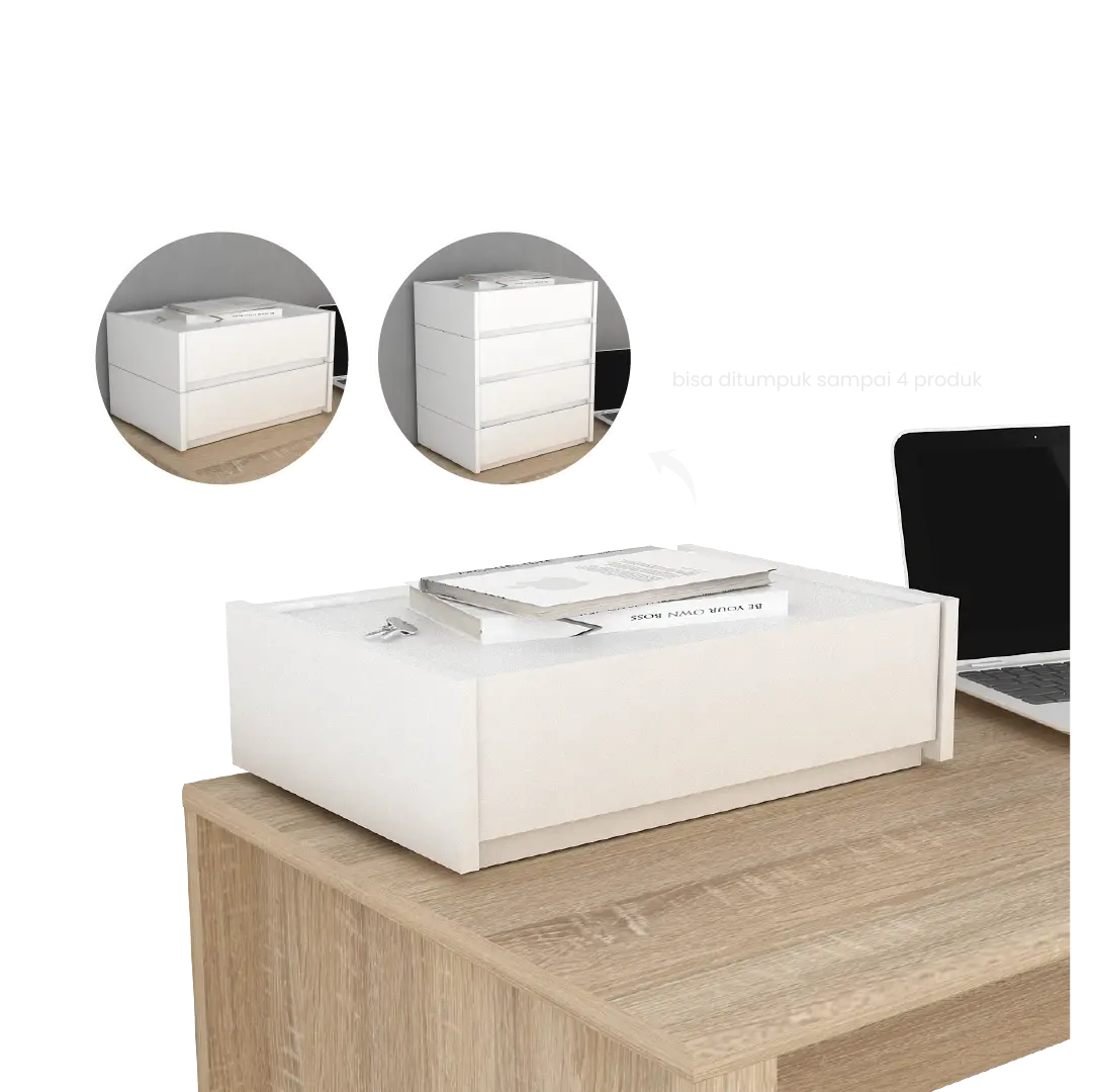 PIRA - FORTE DO40T RAK DOKUMEN SUSUN / TEMPAT PENYIMPANAN ALAT KANTOR warna WHITE - PIRA - foto 3