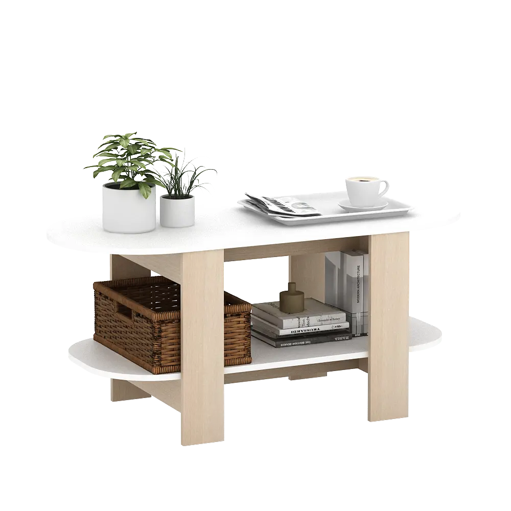 PIRA METROPOLIS - MORTA CT90 MEJA TAMU warna WHITE - PRO OAK - PIRA METROPOLIS - foto 4