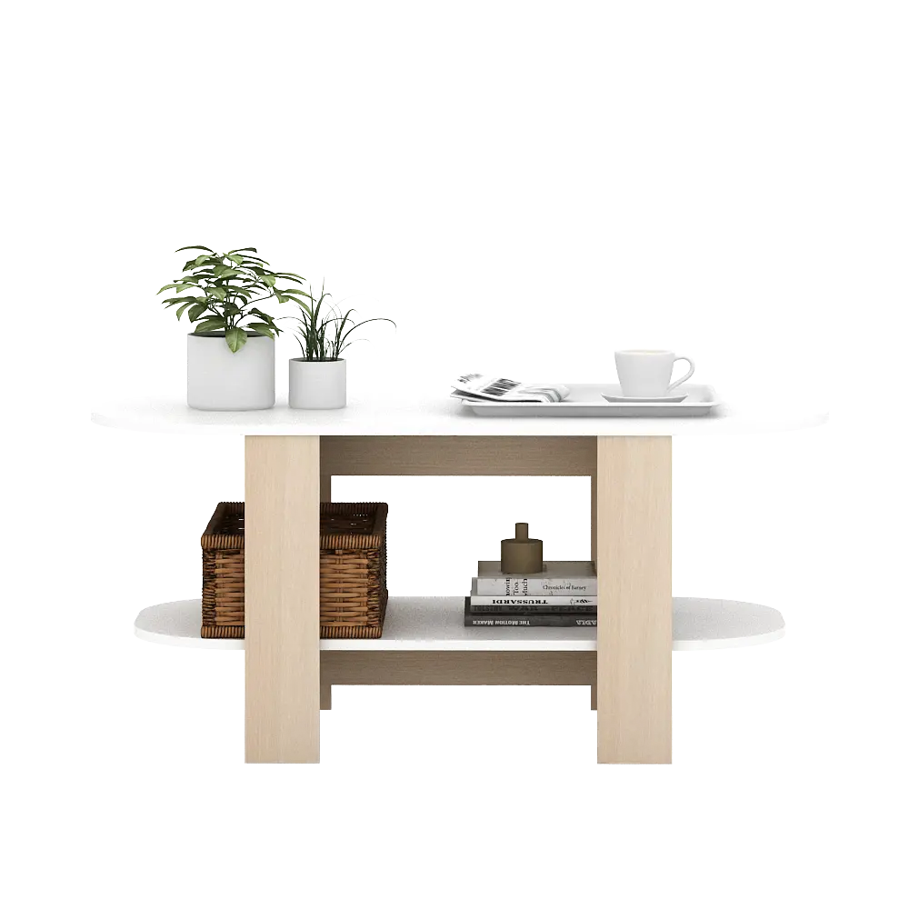 PIRA METROPOLIS - MORTA CT90 MEJA TAMU warna WHITE - PRO OAK - PIRA METROPOLIS - foto 5