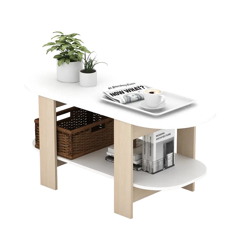 PIRA METROPOLIS - MORTA CT90 MEJA TAMU warna WHITE - PRO OAK - PIRA METROPOLIS - foto 6