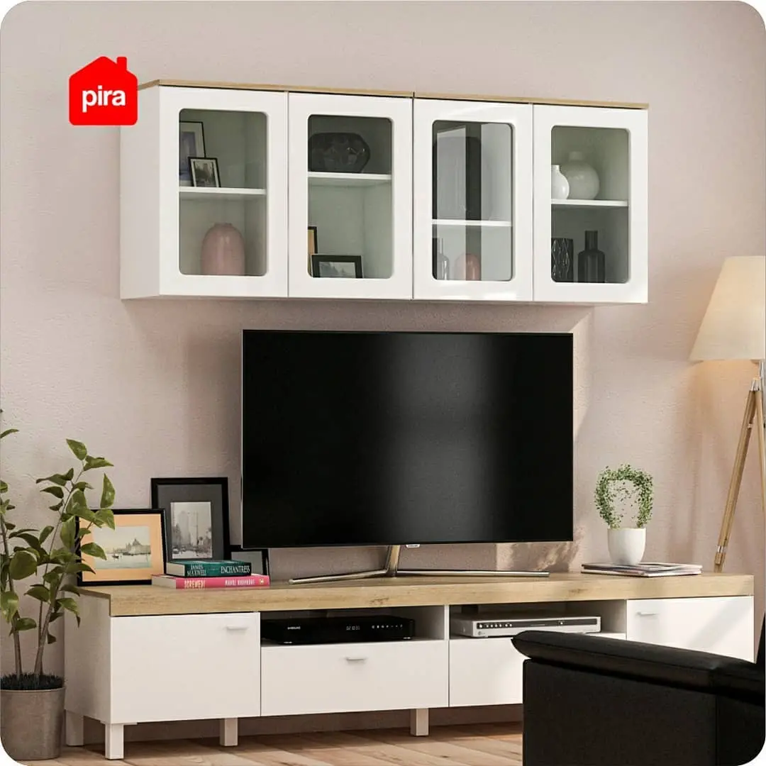 ARYA KWU2 warna WHITE - WHITE GLOSSY - YELLOW OAK - SKV - foto 2