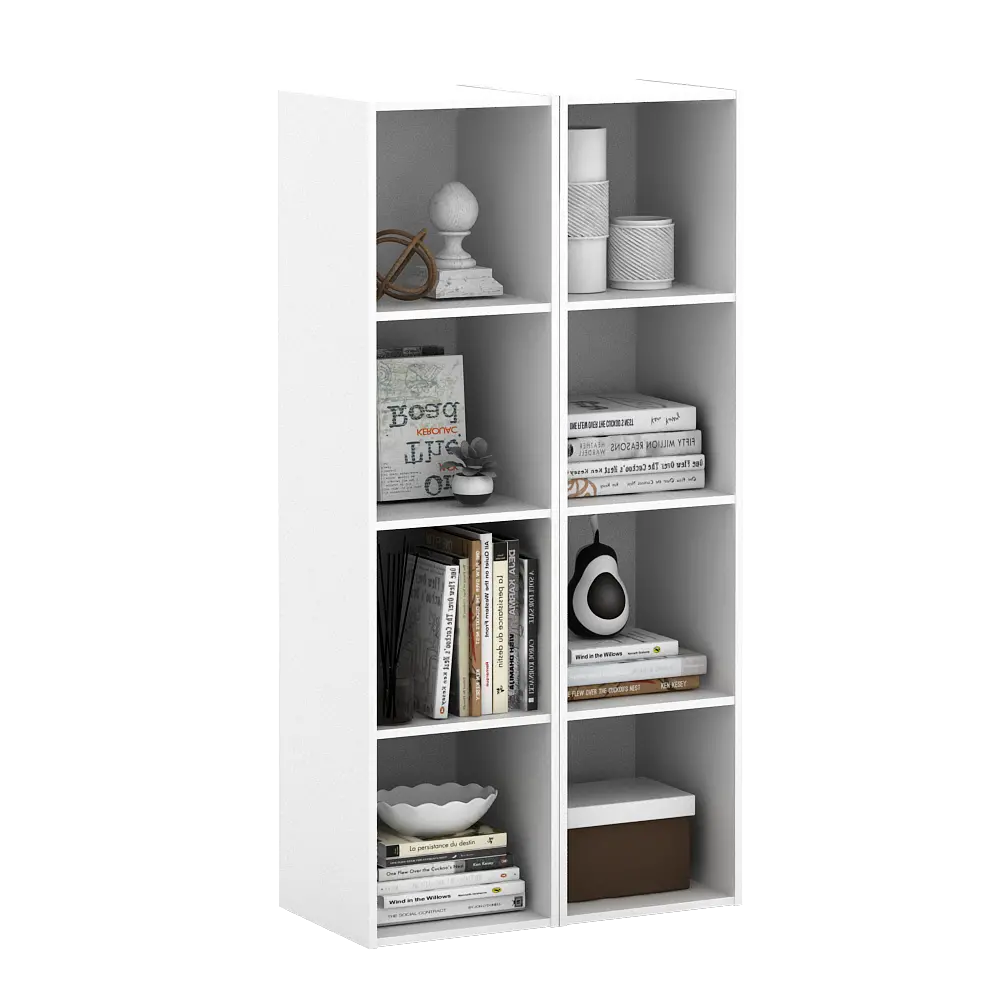 PIRA METROPOLIS -  HAKO SU 4X1 RAK 4 SUSUN / RAK SUSUN SERBAGUNA / RAK BUKU warna WHITE - PIRA METROPOLIS - foto 3