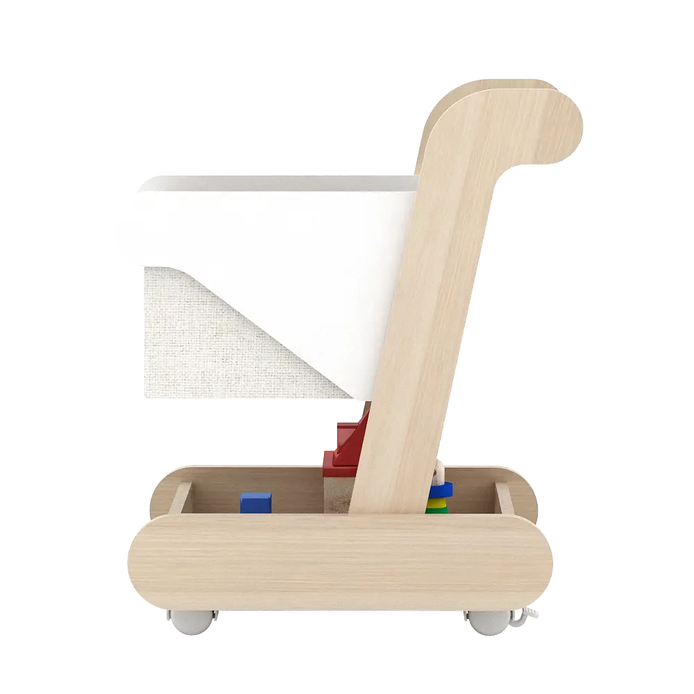 PIRA KIDS - MAGU TROLLEY PP PRETEND PLAY TROLI / KERETA DORONG MAINAN ANAK warna PRO OAK - WHITE SM - PIRA KIDS - foto 6