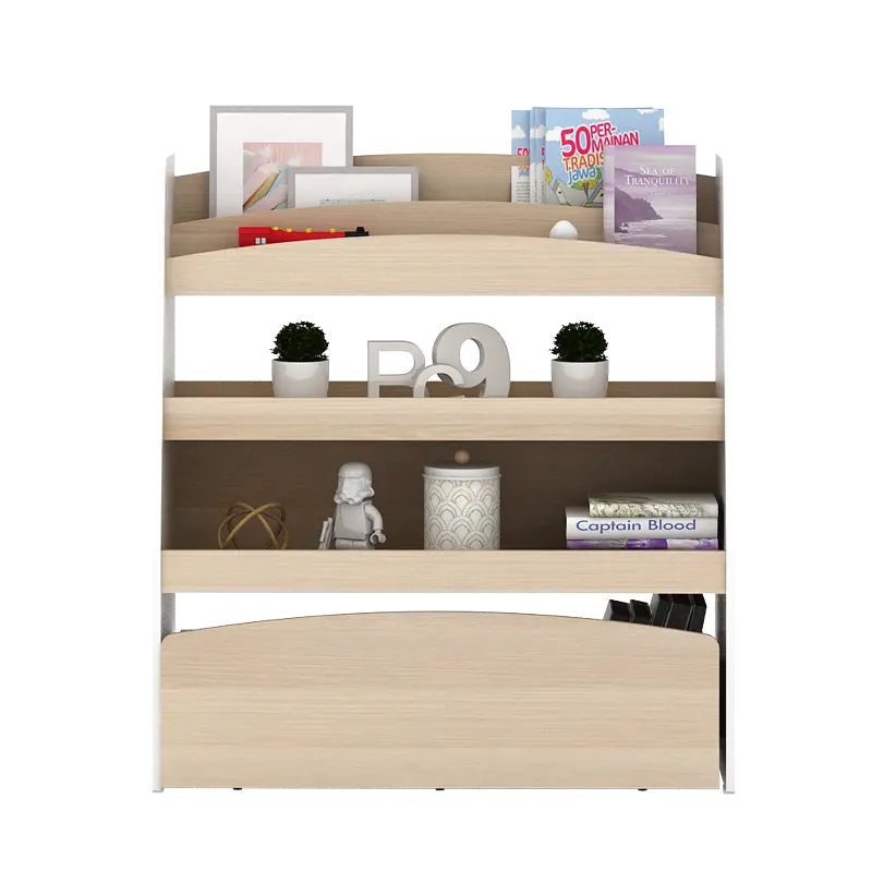PIRA KIDS - TEDDY BC RAK BUKU ANAK / RAK BUKU MONTESSORI warna PRO OAK - WHITE - PIRA KIDS - foto 7