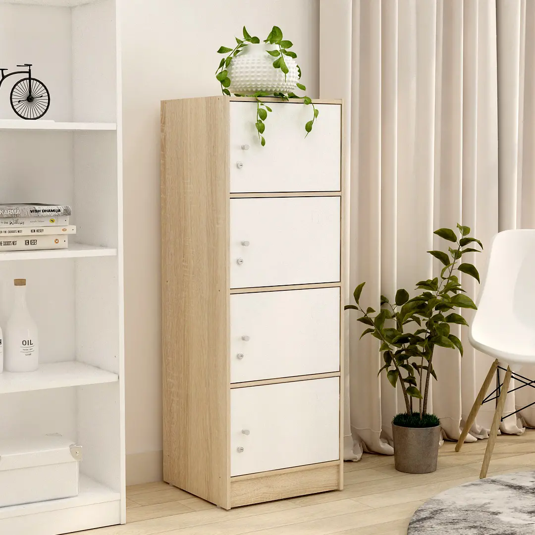 PIRA SLEEP 1 FEPS MF180 WHITE - CREAM + ALBA RSG 4 TS - SONOMA OAK - WHITE - foto 15