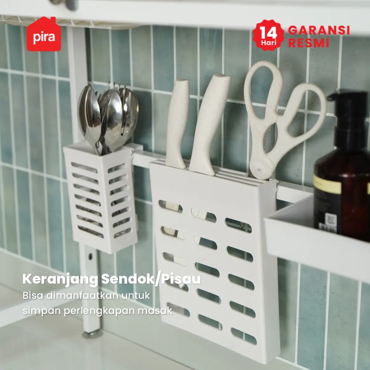 PIRA HOME - DISH MDR65 RAK PIRING / RAK DAPUR / RAK CUCI PIRING / RAK WASTAFEL / RAK PENGERING PIRING warna BLACK - PIRA HOME - foto 11