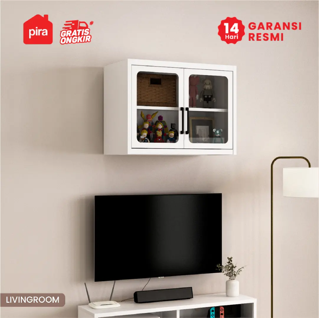 PIRA - VOSH 80S MKCWU KITCHEN SET / RAK DAPUR BESI / LEMARI DAPUR BESI / RAK DAPUR warna WHITE - PIRA - foto 3