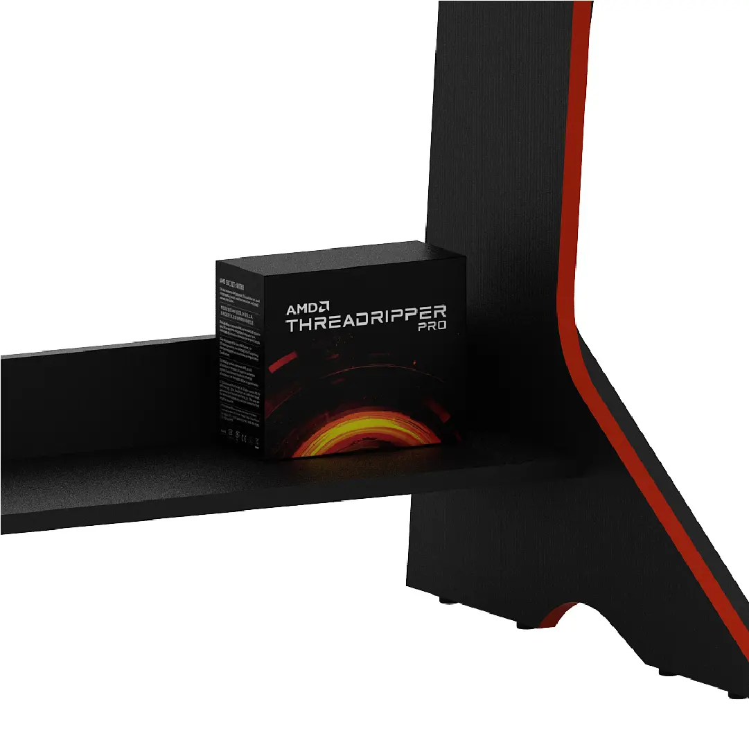 PIRA -  SONIC DK120 MEJA KOMPUTER / MEJA GAMING / MEJA KERJA / MEJA BELAJAR / MEJA KANTOR warna BLACK - RED - PIRA - foto 7