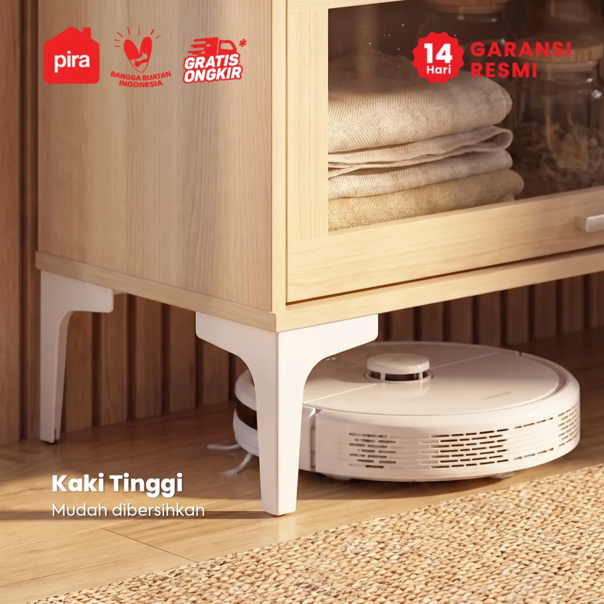 PIRA - NEGI KC80 T5 LEMARI DAPUR / RAK DAPUR / RAK DISPLAY / RAK PAJANGAN / RAK SUSUN SERBAGUNA warna PRO OAK - PIRA - foto 7