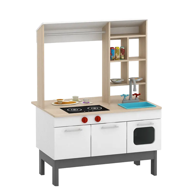 PIRA KIDS - MAGU SHOP PP PRETEND PLAY KANTIN / MARKET BOOTH / GEROBAK WARUNG MAINAN ANAK warna PRO OAK - WHITE SM - PIRA KIDS - foto 7