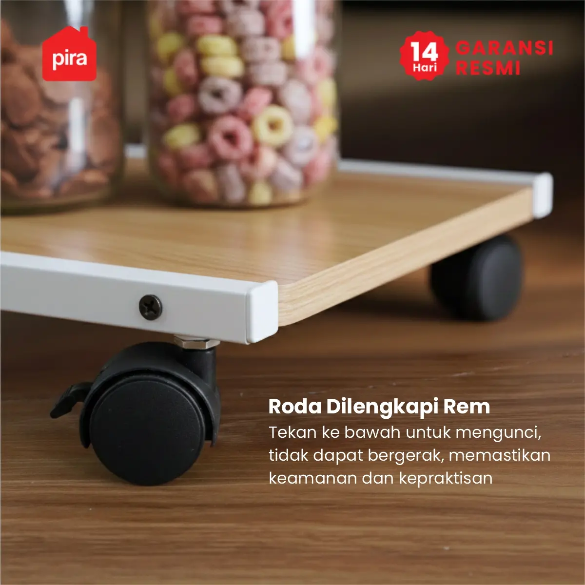 PIRA -  MOGI ET40 MEJA KOPI / MEJA SUDUT SOFA / MEJA SAMPING / MEJA KECIL warna WHITE - OAK - PIRA - foto 8